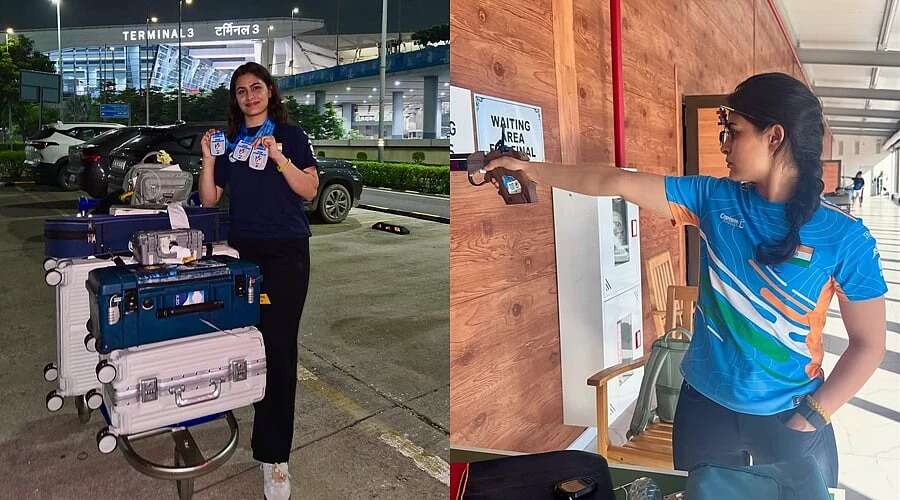 ஆசிய துப்பாக்கி சுடுதல்: 3 வெண்கலப் பதக்கங்களுடன் மனு பார்க்கர் சாதனை!