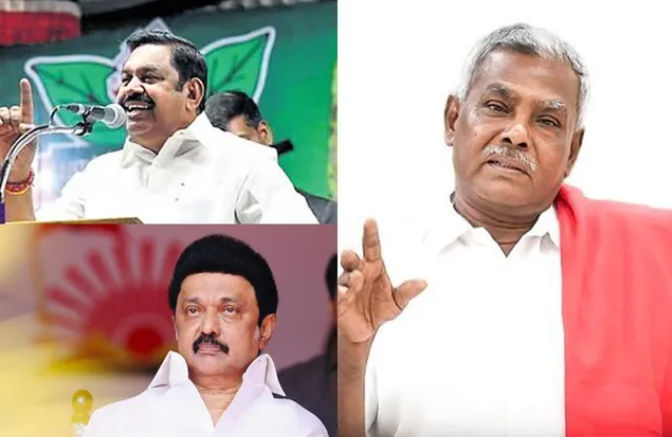 'திமுக, அதிமுக இணைந்து ஒரே கட்சியாகலாம்' - பெ.சண்முகம் தடாலடி!