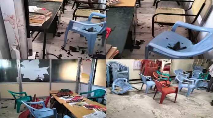 நெல்லை : மார்க்சிஸ்ட் கம்யூனிஸ்ட் அலுவலம் சூறையாடல்; 5 பெண்கள் உள்பட 13 பேர் கைது!