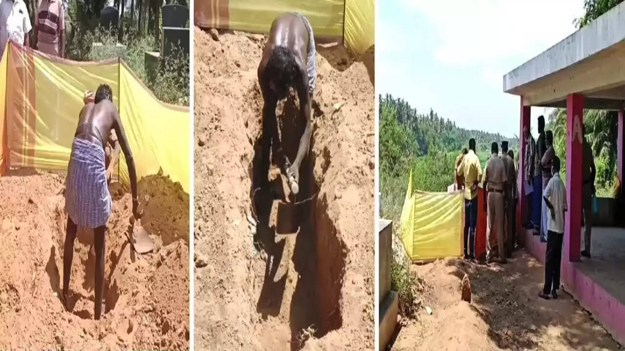 புதைக்கப்பட்ட மாணவியின் உடல் மீண்டும் தோண்டி எடுத்ததால் அதிர்ச்சி... திருப்பூரில் பரபரப்பு!