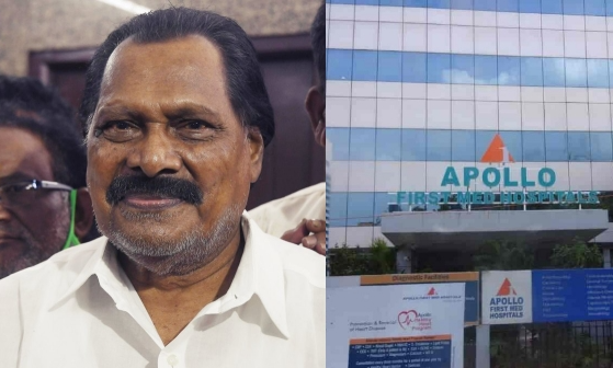 அதிமுக அவைத்தலைவர் தமிழ்மகன் உசேன் உடல்நிலை குறித்து அப்பல்லோ மருத்துவமனை அறிக்கை!