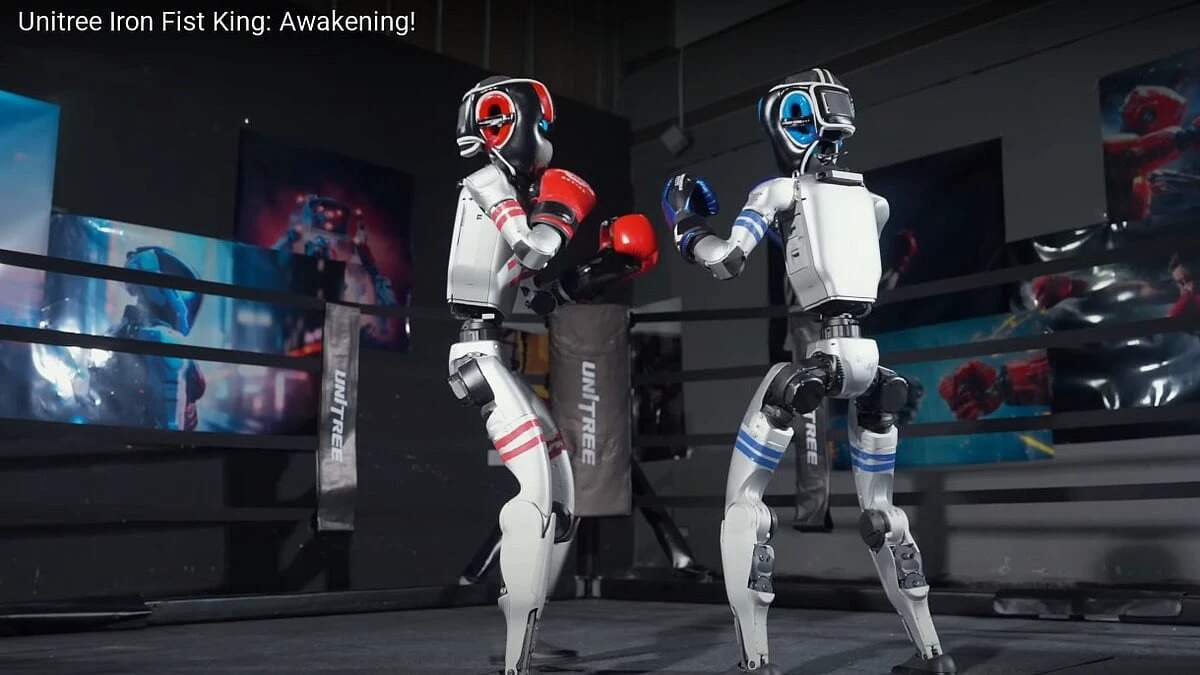 உலகில் முதன்முறையாக ரோபோக்களுக்கு இடையே குத்துச்சண்டை!