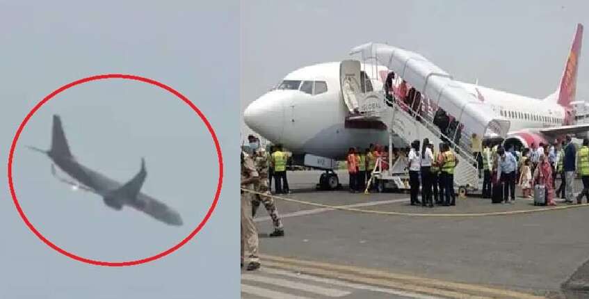 ஸ்பைஸ்ஜெட் புறப்பட்ட சில நிமிடங்களில் இயந்திர கோளாறு… விமானம் அவசரமாக தரையிறக்கம்!