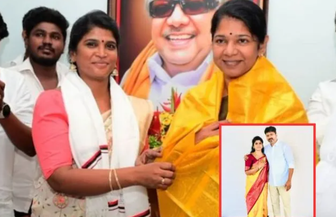 கனிமொழி முன்னிலையில் திமுகவில் இணைந்தார் அஜிதா ஆக்னல்!