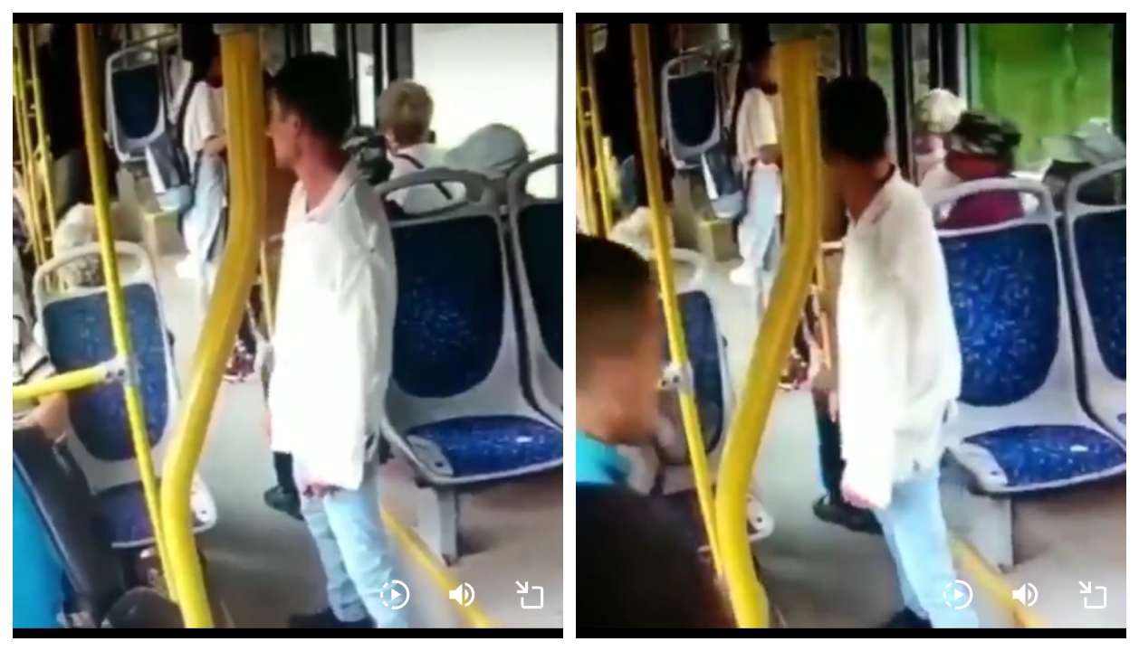 பேருந்தில் கத்தியால் குத்த வந்த திருடனை ஒற்றை ஆளாக அடக்கிய பயணி .... வைரல் வீடியோ!
