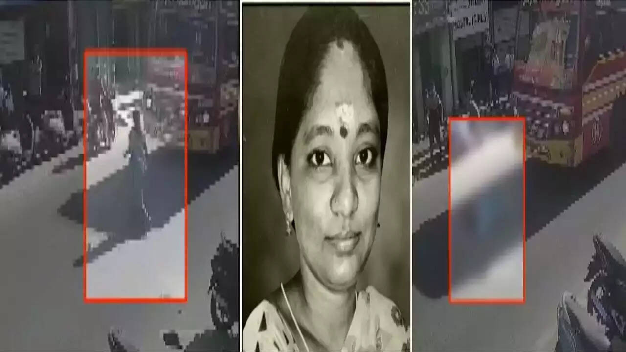 பகீர் சிசிடிவி காட்சி!! நிவாரணம் கிடைக்கும் என நம்பி பேருந்து முன் பாய்ந்த தாய்!!