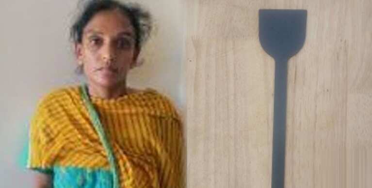 தோசைக் கரண்டியால் கணவன் அடித்துக் கொலை..!! நாடகமாடிய மனைவி!!