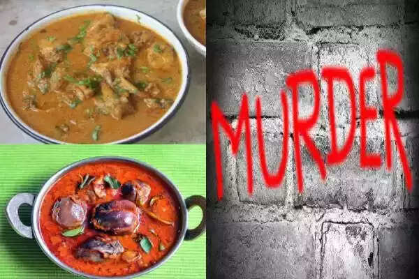 பகீர்!! கோழிக்குழம்பு வைக்காததால் மனைவியை கோடாரியால் வெட்டி கொலை செய்த கணவன்!!