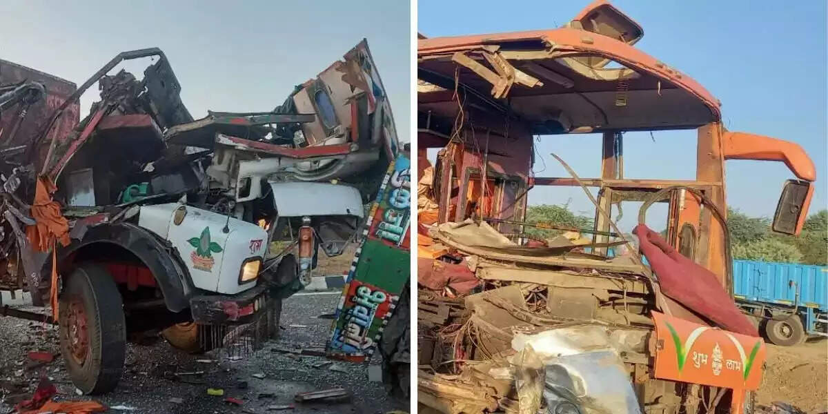 பயங்கர விபத்து... அப்பளமாய் நொறுங்கிய சொகுசு பேருந்து! 10 பேர் பலி.. 40 பேர் படுகாயம்! முதல்வர் ரூ.5 லட்சம் நிவாரண தொகை அறிவிப்பு!