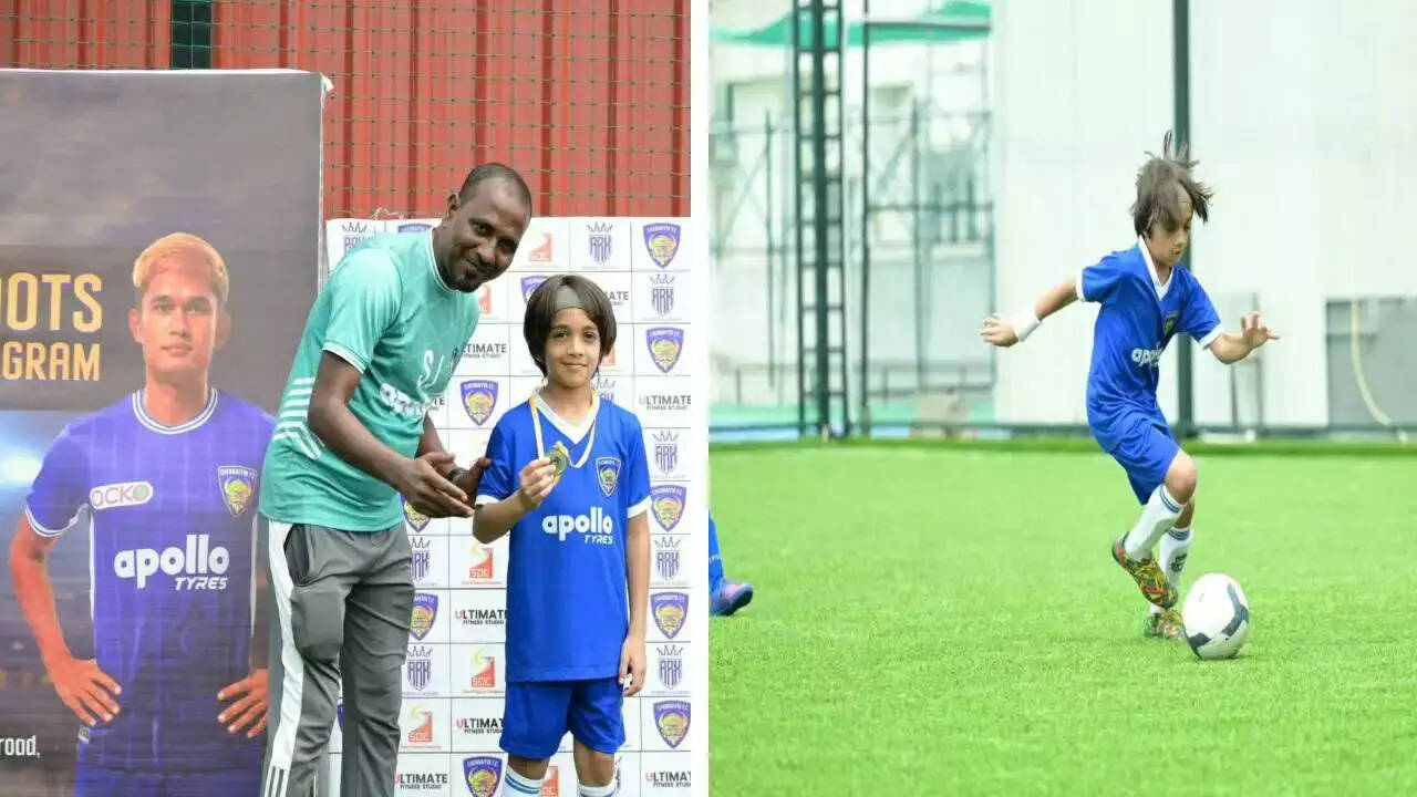 ”குட்டித் தல “ கால்பந்தில் கலக்கும் அஜீத் மகன் ஆத்விக்..!!