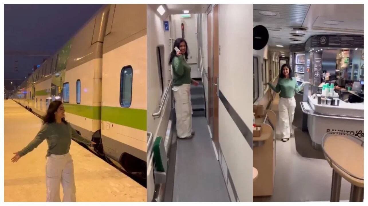 பேலஸ் ஆன் வீல்ஸ்... ரயிலுக்குள் பெரிய ரெஸ்டாரண்ட்... வைரல் வீடியோ!