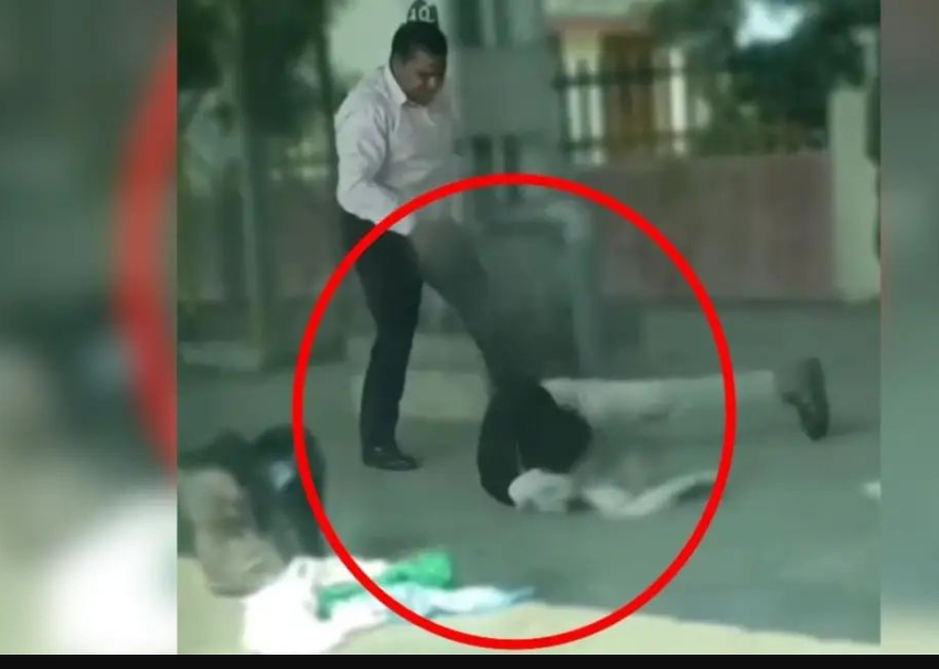 ஸ்கூலுக்கு போக மாட்டேன்... ஓடும் பைக்கிலிருந்து குதித்து ஓடும் சிறுவன்... பகீர் வீடியோ!