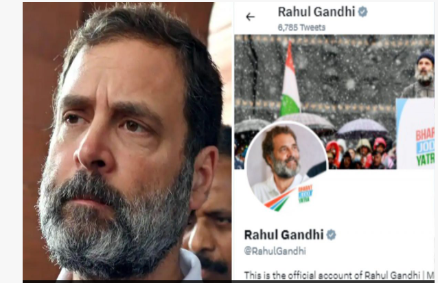 ’பயோ’வை மாற்றிய ராகுல்!! தகுதி நீக்கம் செய்யப்பட்ட எம்பி!! வைரலாகும் ட்வீட்!!