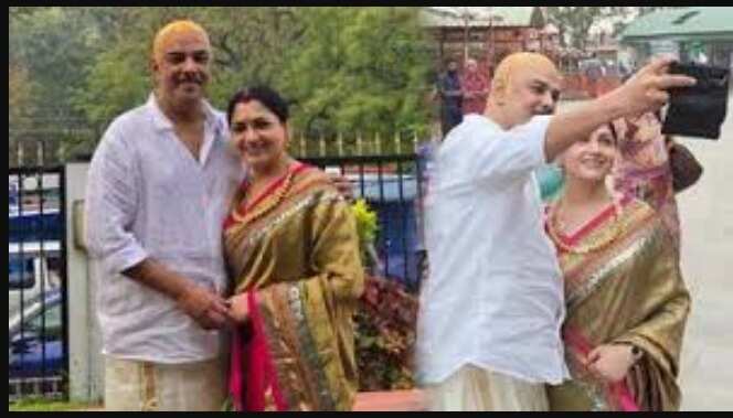 அடடே... 25வது திருமண நாளை ஒட்டி மொட்டை அடித்து சுந்தர் சி வேண்டுதல்!