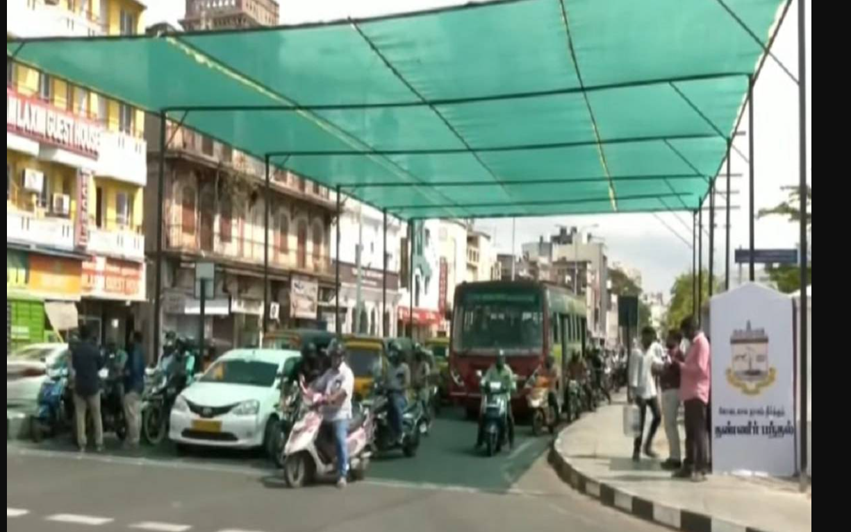 வெயிலுக்கு பசுமைப் பந்தல்... மழைக்காலங்களில் பைபர் பந்தலாக மாற்றப்படும். .. ராதாகிருஷ்ணன் அதிரடி உத்தரவு!