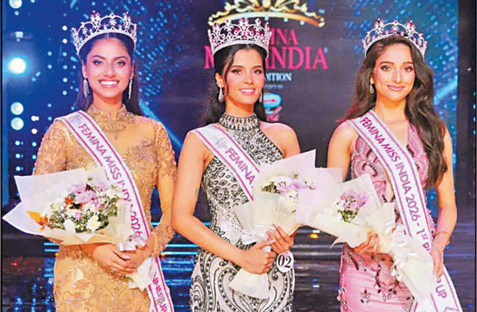 மிஸ் இந்தியா 2026 மகுடம் சூடினார் சாத்வி சதீஷ் சைல்... கோவா இளவரசி சாதனை!