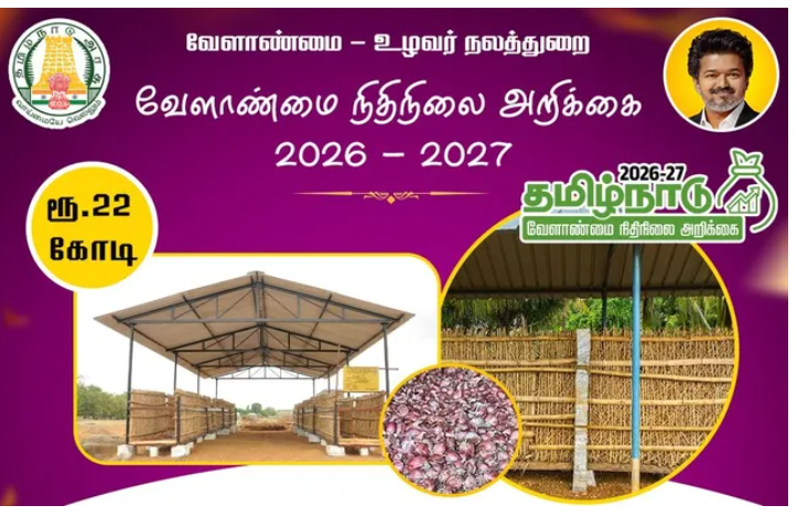 வெங்காய சேமிப்புக் கிடங்குகள் அமைக்க ரூ.22 கோடி நிதி ஒதுக்கீடு!