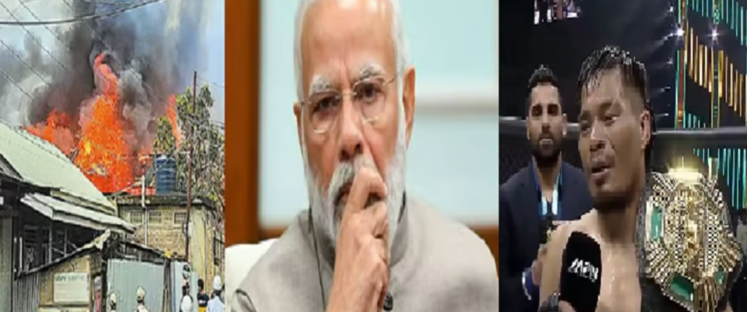 மணிப்பூரில் மீண்டும் வன்முறை… வீடுகள் எரிப்பு, மக்கள் வெளியேற்றம்!