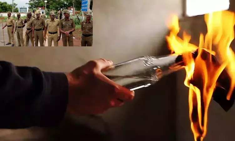 கோவையில் பெட்ரோல் குண்டு வீச்சு... நள்ளிரவில் பரபரப்பு!