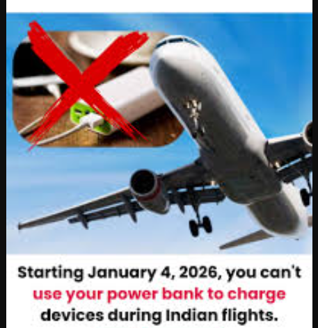 இனி விமானப் பயணங்களில் பவர் பேங்க் பயன்பாட்டுக்கு தடை!