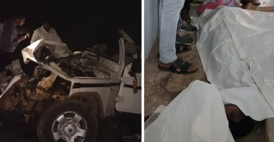 கார் , லாரி நேருக்கு நேர் மோதியதில் ஒரே குடும்பத்தை சேர்ந்த 11 பேர் பலி!! முதல்வர் இரங்கல்!!