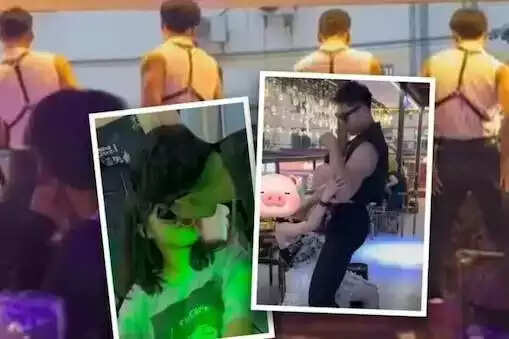 அதிர்ச்சி வீடியோ... பெண்களுக்கு உணவை ஊட்டி விடும் சர்வர்கள்.. அரைகுறை ஆடைகளுடன் ஆபாச நடனம்!