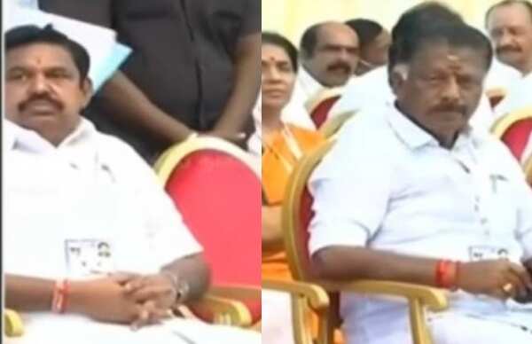 ஓபிஎஸ் மீது தண்ணீர் பாட்டில் வீச்சு!! முதுகில் செம குத்து!!! சென்னையில் பரபரப்பு!!