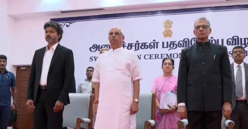 33 அமைச்சர்களுடன் தவெக அரசு... தமிழக அமைச்சரவையின் முழு பல விபரம் – விசிக, ஐயூஎம்எல் கட்சிகளுக்குப் புதிய வாய்ப்பு?