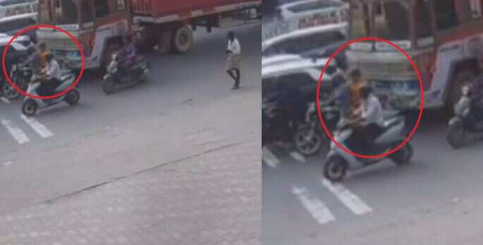 பகீர் சிசிடிவி.. கணவன் கண் முன்னே துடி துடித்து பலியான மனைவி.. லாரி ஓட்டுநர் அதிரடியாக கைது!