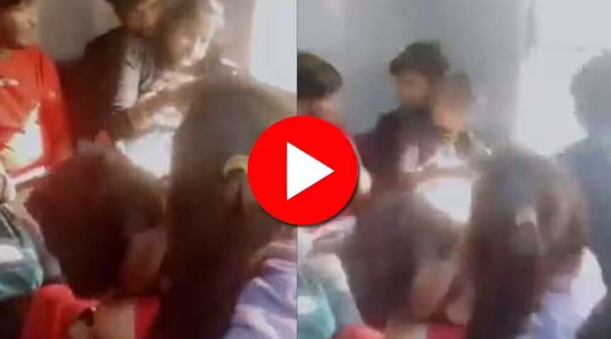 வீடியோ - ஓடும் ரயிலில் காதல் ஜோடிகளின் ஆபாச சேட்டை.. பயணிகள் அதிர்ச்சி !!