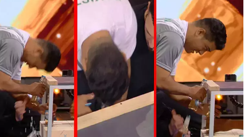 77 பாட்டில்களை தலையால் திறந்து கின்னஸ் சாதனை படைத்த பாகிஸ்தான் வாலிபர்! வைரல் வீடியோ!