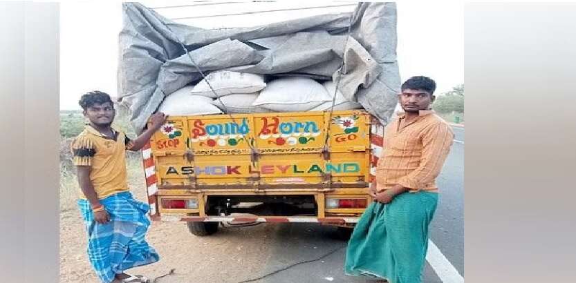 இதே ரூட் தான்.. அதிரடி காட்டிய போலீசார்... சிக்கிய 2,080 கிலோ ரேஷன் அரிசி