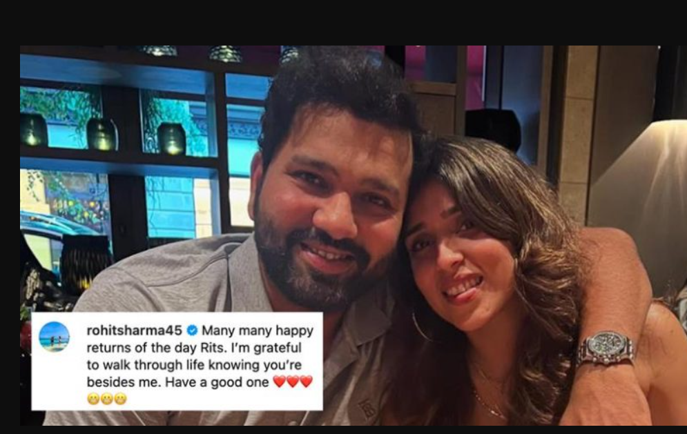 மீண்டும் மீண்டும் பல பிறந்த நாள் வர வாழ்த்துக்கள்... ரோஹித் சர்மா மனைவிக்கு பிறந்த நாள் வாழ்த்து!