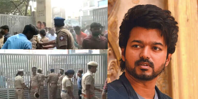 வாரிசு இசை வெளியீட்டு விழாவில் தள்ளுமுள்ளு, அடிதடி !! பரபரப்பு வீடியோ!!