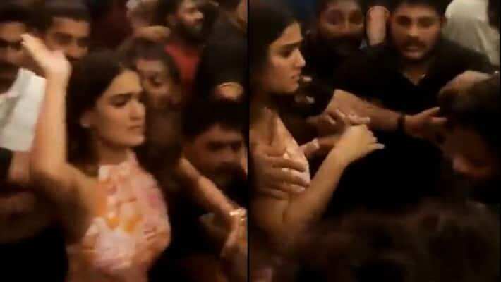 வைரல் வீடியோ!! சில்மிஷம் செய்த ரசிகரை ஓங்கி அறை விட்ட பிரபல நடிகை!!