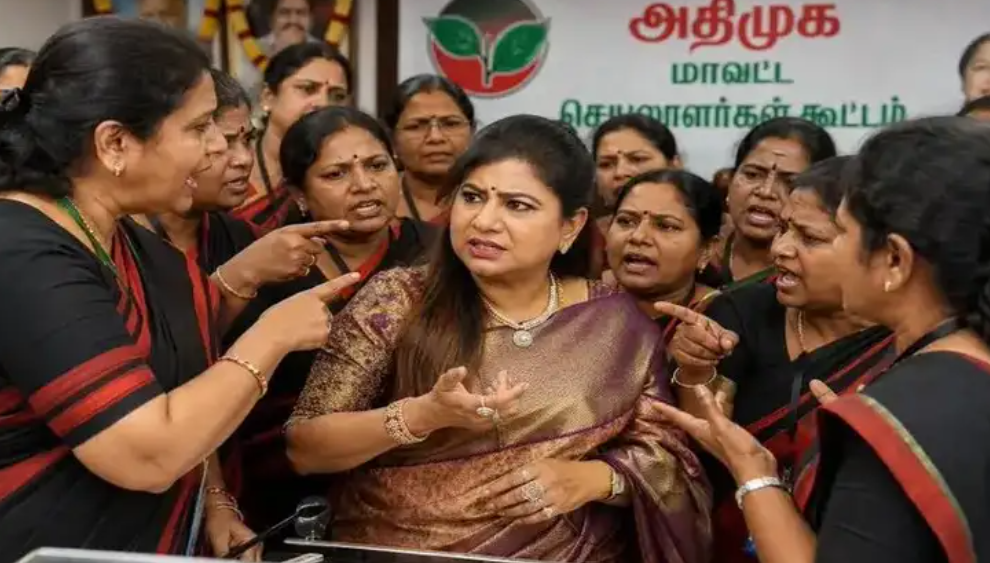 “என்னது? ஜெயலலிதாவா?” - மேடையிலேயே லீமா ரோஸை வெளுத்து வாங்கிய தொண்டர்கள்; மகளிரணி கூட்டத்தில் சலசலப்பு!