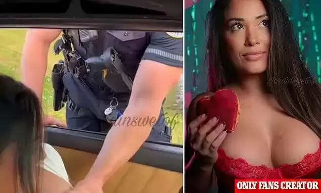 அதிர்ச்சி வீடியோ.. வாகன சோதனையில் மேலாடையை இறக்கி காட்டிய இளம்பெண்.. அருகில் வரும் காவலர்!