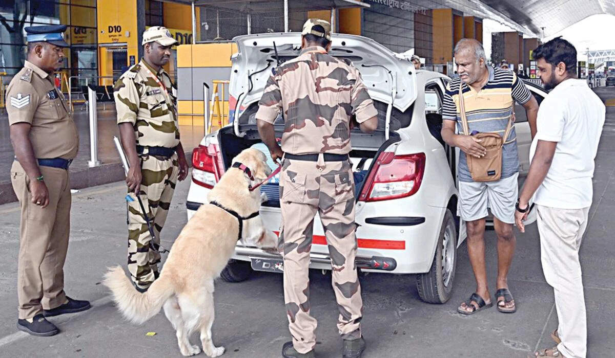 சென்னை விமான நிலையம் பாதுகாப்பு சோதனை