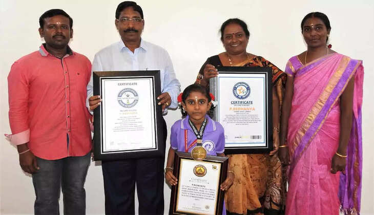 உலக சாதனை படைத்த சிறுமி