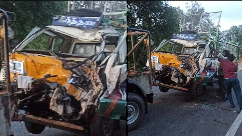 டிராக்டர் மீது மினி லாரி மோதி கோர விபத்து... 3 பெண்கள் உட்பட 4 கூலித் தொழிலாளர்கள் பலி!