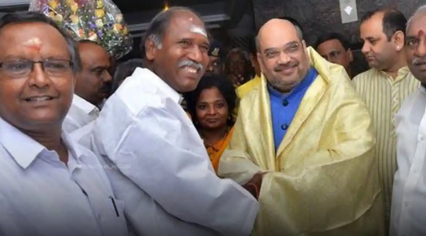 ரங்கசாமி–அமித் ஷா சந்திப்பு: NDA தொகுதி பங்கீடு குறித்து முக்கிய ஆலோசனை!