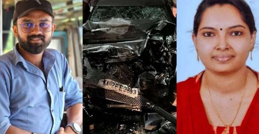 கண்டெய்னரில் மோதி ஆசிரியை பலி... இறப்பதற்கு முன் தற்கொலைச் செய்து கொள்ளப்போவதாக பேச்சு!