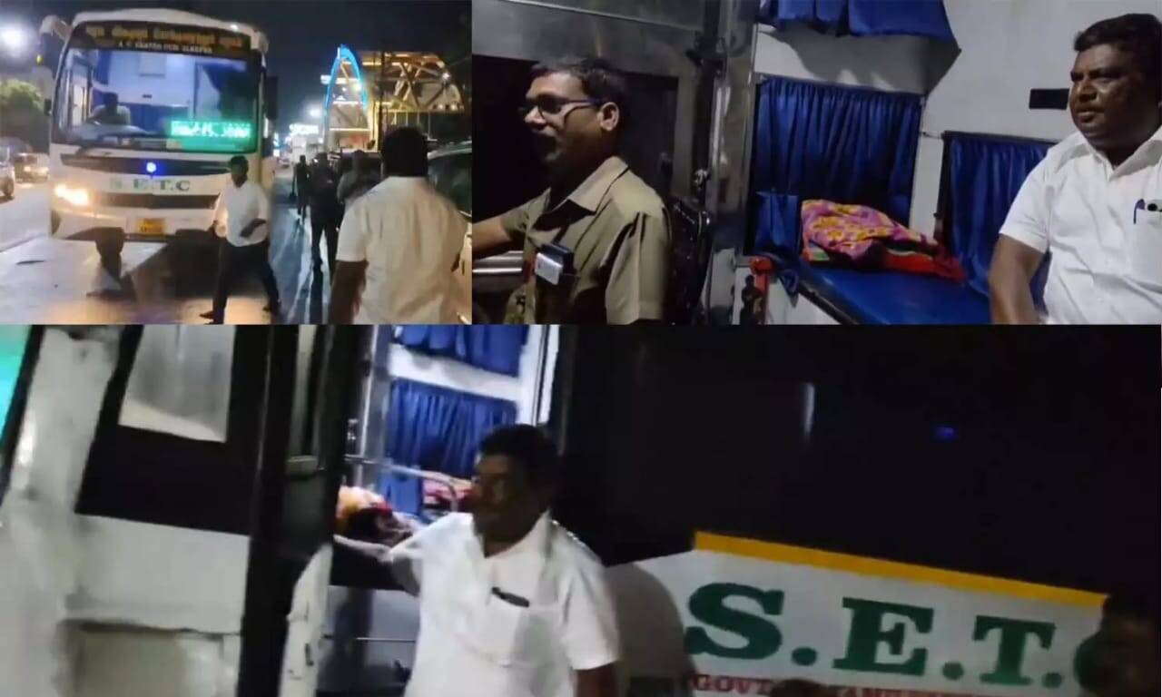 வைரல் வீடியோ... அரசுப்பேருந்தில் பயணம் செய்த போக்குவரத்து துறை அமைச்சர்!