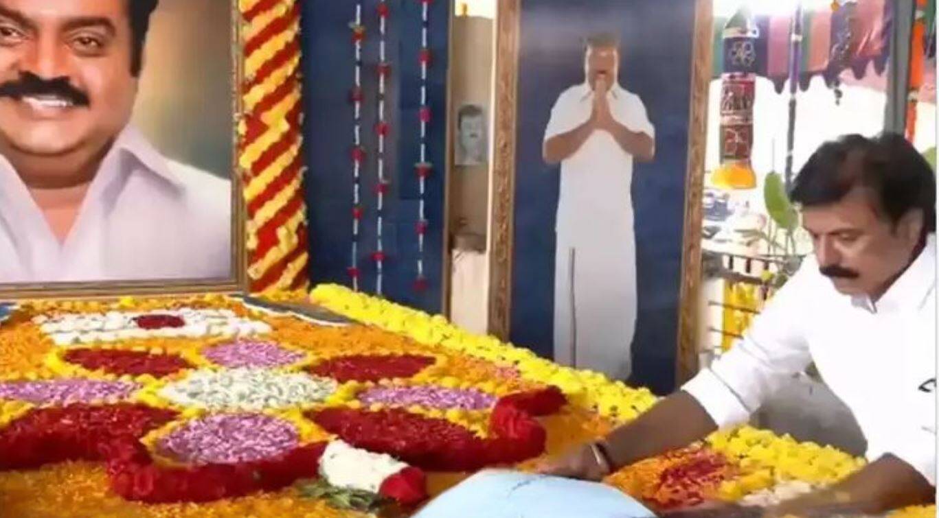 கேப்டன் விஜயகாந்த் நினைவிடத்தில் வெற்றிச் சான்றிதழ்.. எம்பி-யாகப் பதவியேற்கும் முன் சுதீஷ் செய்த நெகிழ்ச்சி காரியம்!