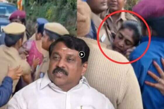 பாஜக நயினார் நாகேந்திரனுக்கு கருப்புக் கொடி காட்டிய வைஷாலி மயங்கி விழுந்ததால் பரபரப்பு!