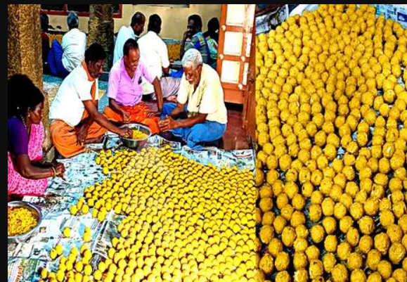 திருவண்ணாமலை பரணி தீபத்துக்கு 50000 லட்டு... கிரிவலப் பாதையில் 15000 போலீசார் பாதுகாப்பு பணியில் !