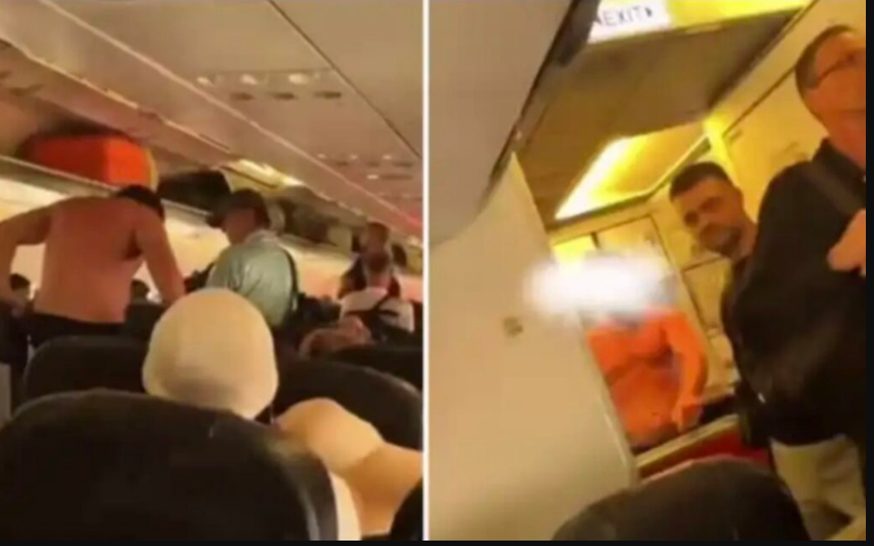 அதிர்ச்சி வீடியோ... நடுவானில் நிர்வாண ரகளை செய்த இளைஞர் … விமானம் அவசர அவசரமாக தரையிறக்கம்!