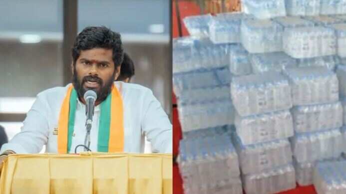 அண்ணாமலையின் முதல் மாநாடு.. தொண்டர்களுக்குக் குடிநீர், பிஸ்கட் வழங்கி உபசரிப்பு!