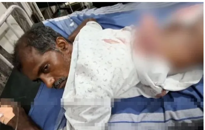 இருசக்கர வாகனத்தில் சென்ற விவசாயி மீது துப்பாக்கிச் சூடு... முதுகில் 10 தோட்டாக்கள் பாய்ந்து படுகாயம் !
