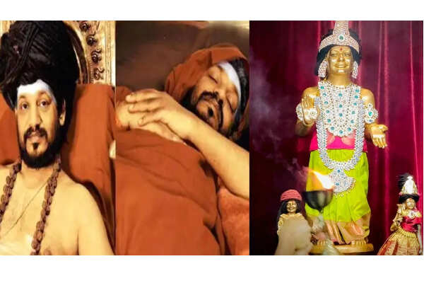 ஜீவசமாதி நிலையில் நித்தியானந்தா!? சிலைக்கு அபிஷேகம்!